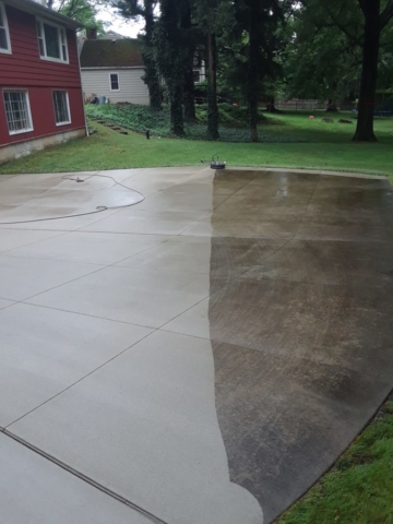 Power Wash Driveway